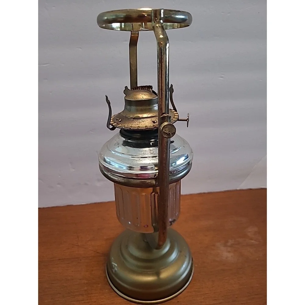 Vintage Brass Nautical Gimbal Swivel Oil Lamp Wall/Table‎ Mount
